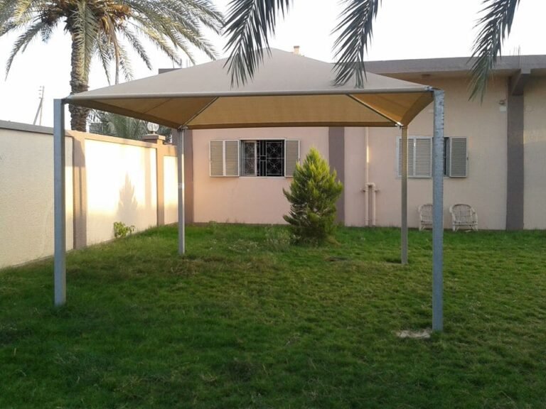 مظلات ساكو جاهزة بتصاميم عملية ومناسبة للحدائق